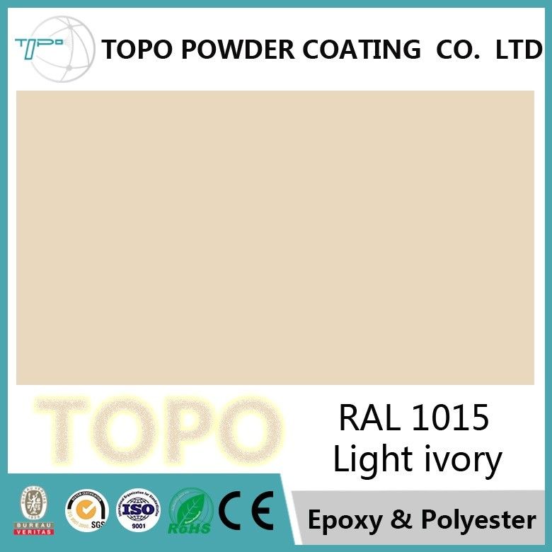 RAL 1015 Light Ivory TGIC Polyester Powder Coating, Lapisan Pelapis TGIC Tahan Lama