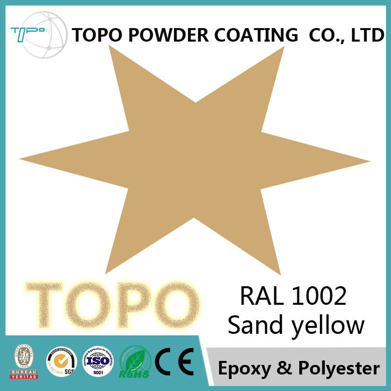 RAL1002 High Gloss Powder Coat, Epoxy Polyester Textured Powder Coat Spray
